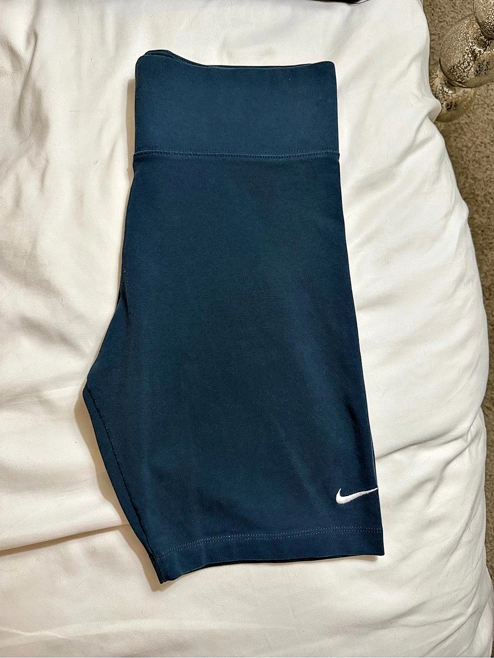 Nike Sportswear Essential Bike Shorts Women's Athletic Shorts in Blue Size